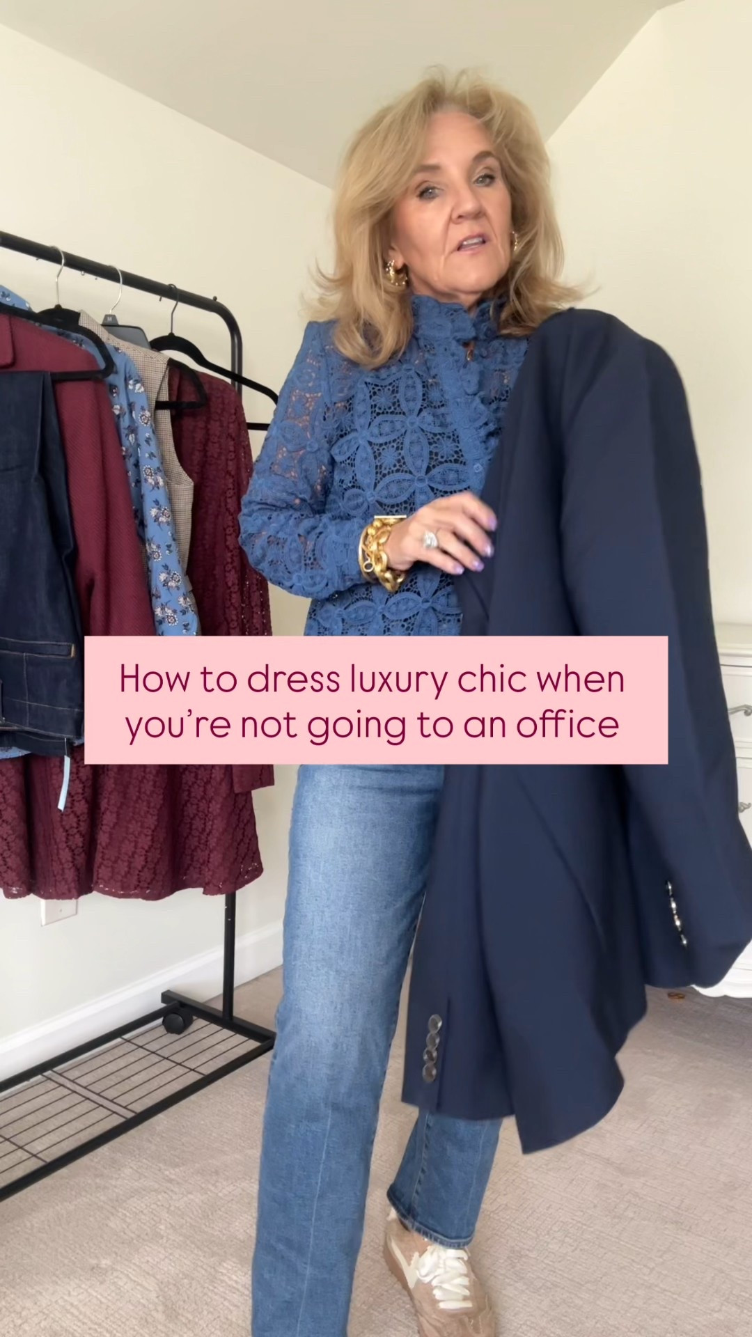 Links right below the video on LTK. 
BLAZERS size 10 petite 
Vest size medium 
Linking a few blouses that will work 

Pistola, Paige and Mother denim all 25% off at Anthropologie. Linking my favorites. The jeans I’m wearing are pistola Charlie and are not on sale 

It’s easy to cut your jeans. Don’t let them being too long deter you from a great pair! 

#LTKPetite #LTKOver40 #LTKSaleAlert