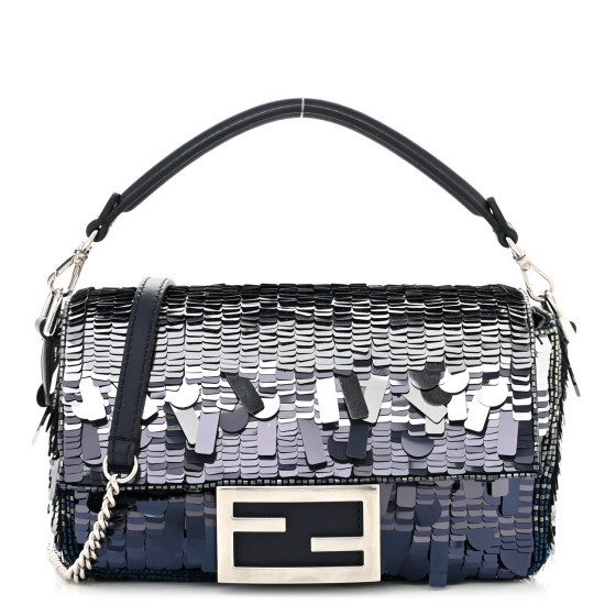 Sequin Paillettes Vitello Grace Gradient Mini Baguette Midnight Multicolor | FASHIONPHILE (US)