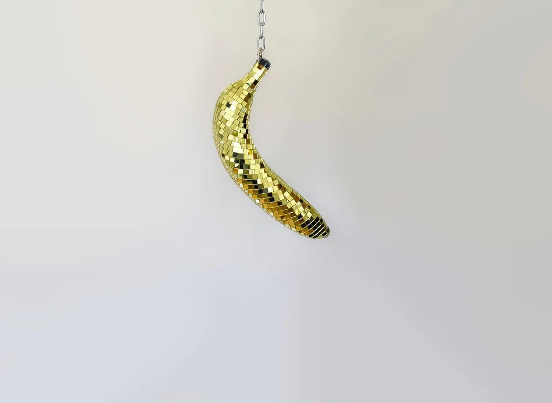 Hanging Disco Ball Banana, Disco Ball, Disco Balls, Disco Ball Fruit, Gold Disco Ball - Etsy | Etsy (US)
