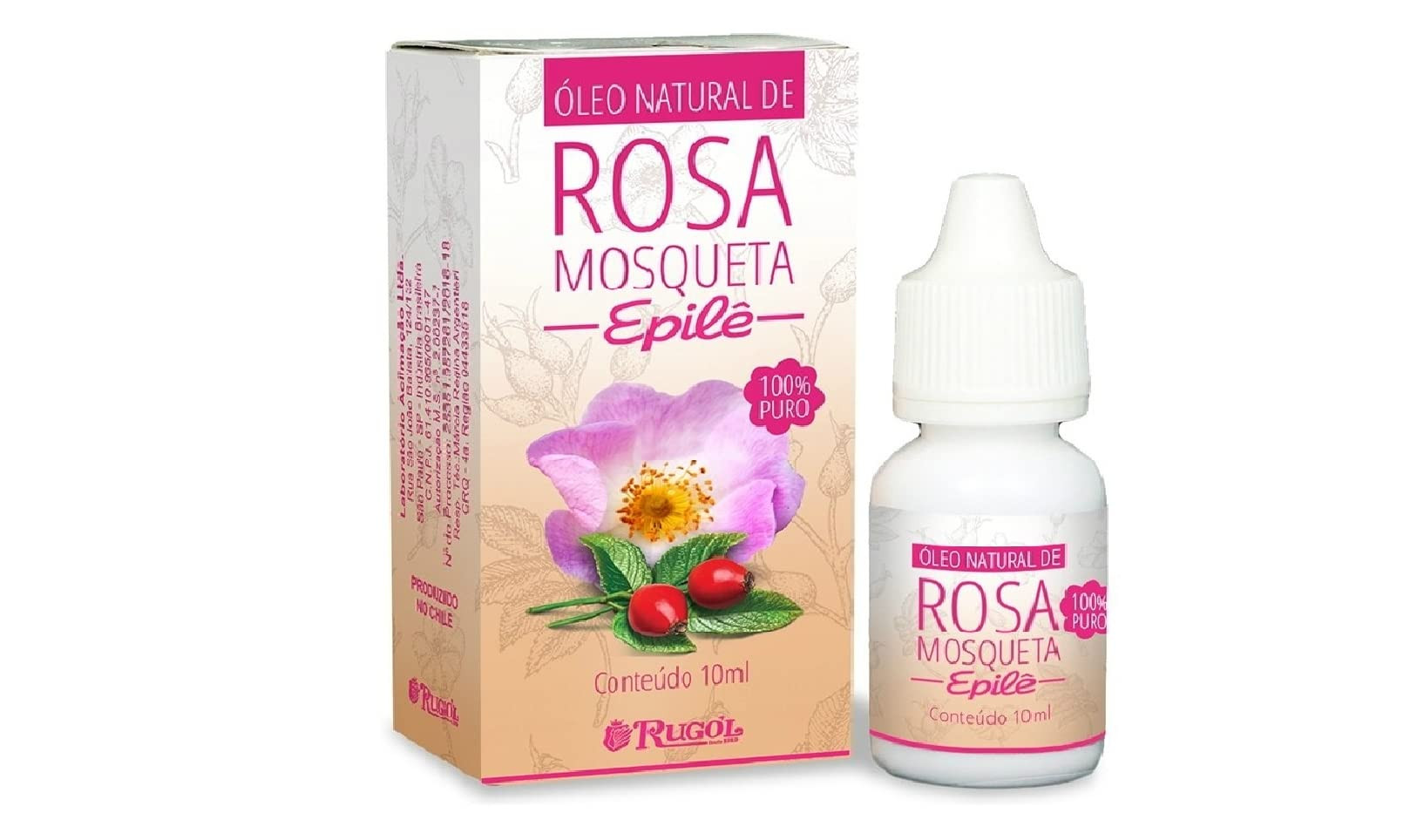 Rugol Óleo Corporal Rosa Mosqueta 10Ml Epilê | Amazon (BR)