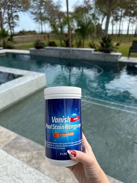 The removed all my pool stains after leaves took over! Just sprinkle it over the stain and leave for 15 mins then brush it! It’s magic. It’s like a mild acid wash without draining the pool. Works like a charm. 

#LTKswim #LTKhome #LTKSeasonal