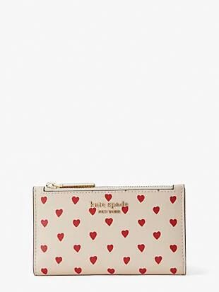 spencer ditsy rose small slim bifold wallet | Kate Spade (US)