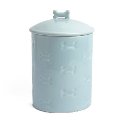 Park Life Designs 46 fl oz Manor Dog Treat Jar Food Storage Container - Aqua Blue | Target