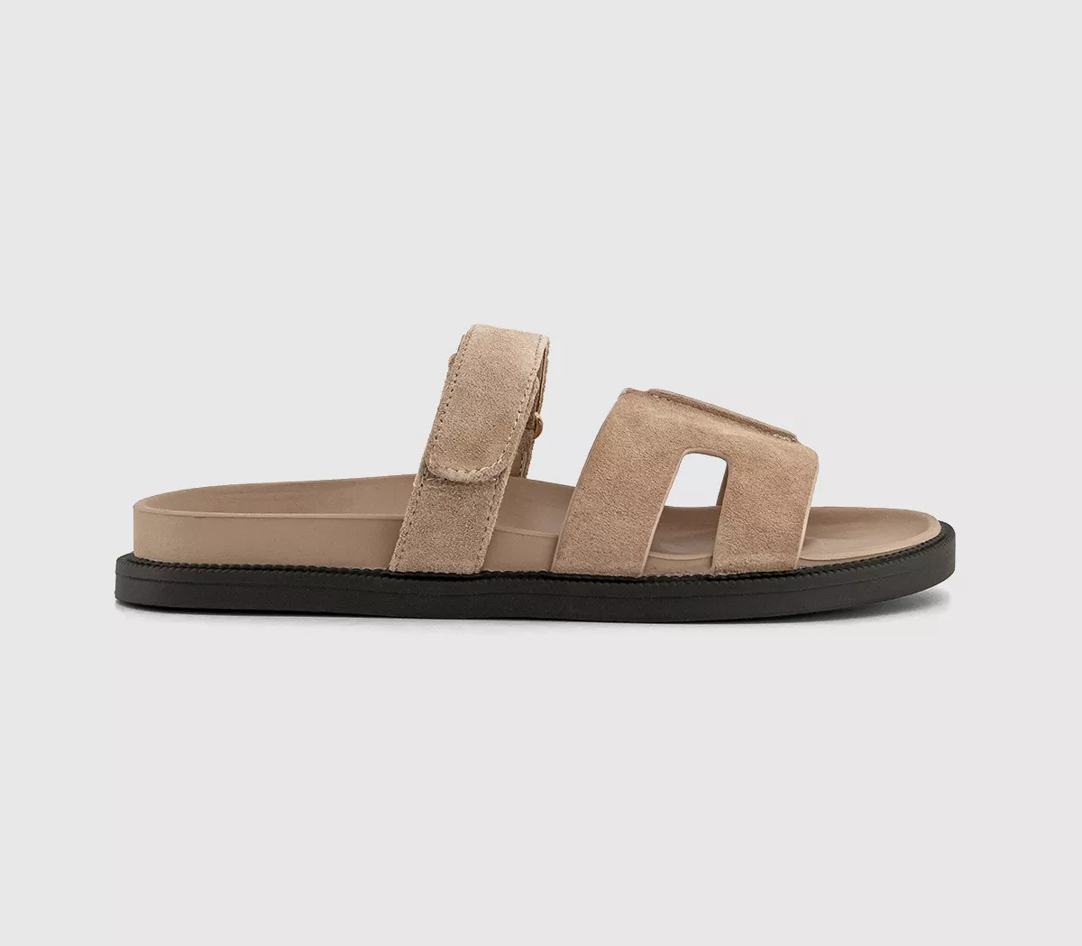 OFFICE Serena Cut Out Two Strap Footbed Sandals Taupe New - Women\u2019s Sandals | Office Shoes (UK)