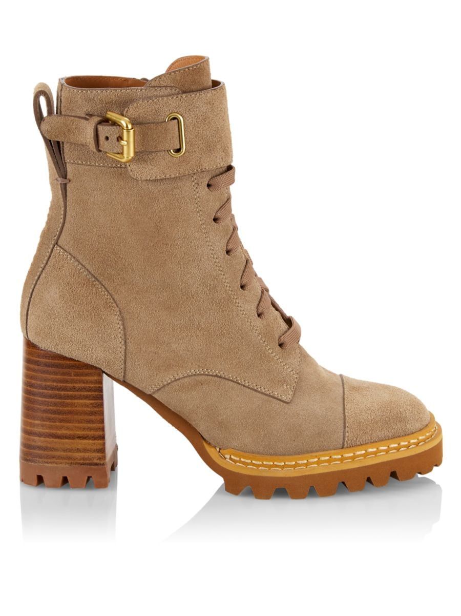 Mallory 80MM Buckle Leather Combat Booties | Saks Fifth Avenue