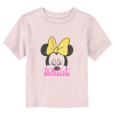 Minnie Mouse Smile Minnie  T-Shirt - Light Pink - 2T | Target