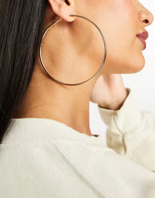 Accessorize large simple hoop in gold | ASOS | ASOS (Global)