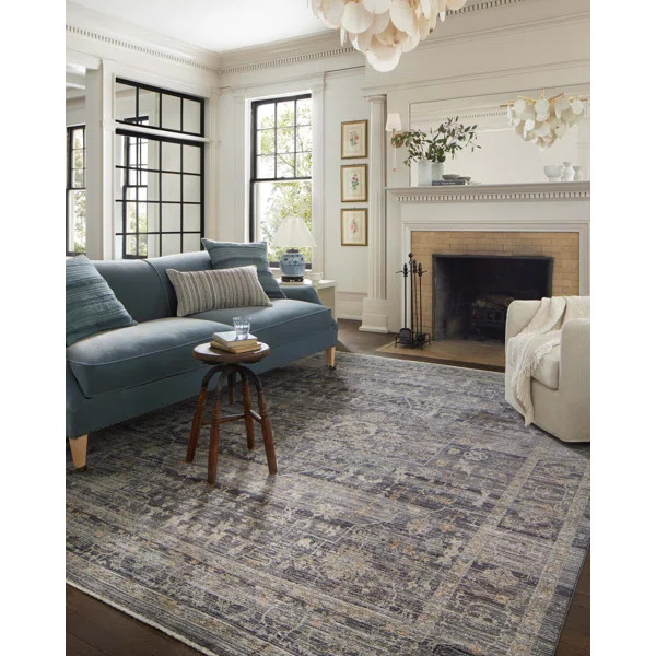 Jean Stoffer x Loloi Katherine Midnight / Tobacco Area Rug | Wayfair North America