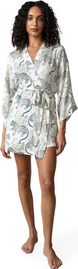 Eco Satin Glam Mini Robe | Nordstrom