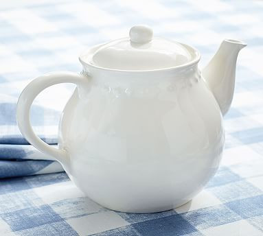 Emma Beaded Stoneware Teapot | Pottery Barn (US)