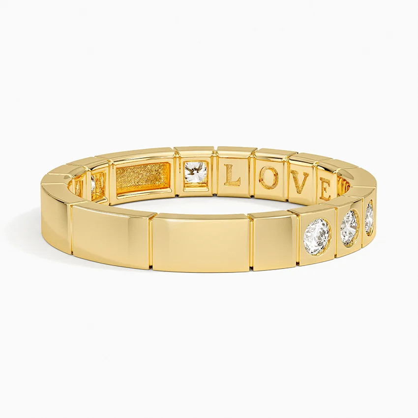 Love Decoded Diamond Ring (1/4 ct. tw.) in 14K Yellow Gold | Brilliant Earth