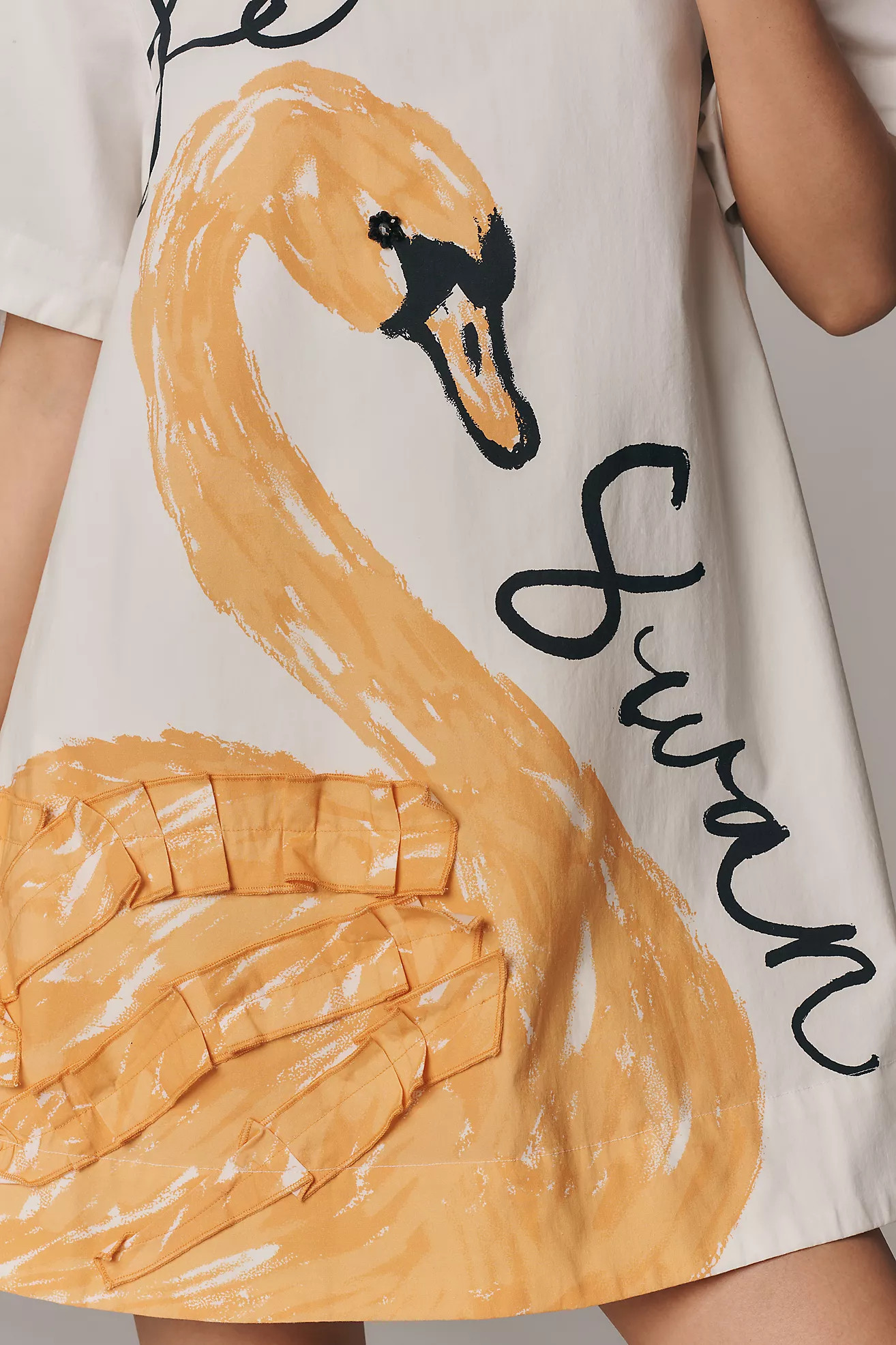 The Emmy Short-Sleeve Swing Mini Dress by Maeve | Anthropologie (US)