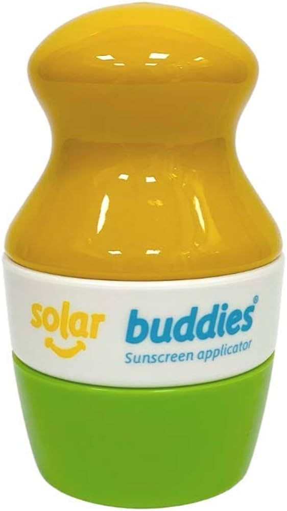 Single Green Solar Buddies Refillable Roll On Sponge Applicator For Kids, Adults, Families, Travel Size Holds 100ml Travel Friendly for Sunscreen, Suncream and Lotions (Green) | Amazon (US)
