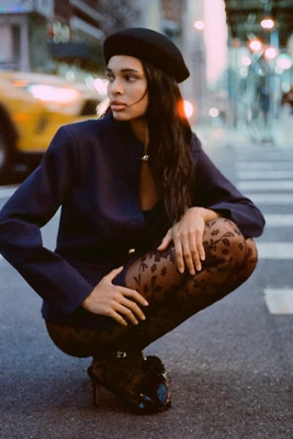 Lace Rosette Tulle Tights | Anthropologie (US)