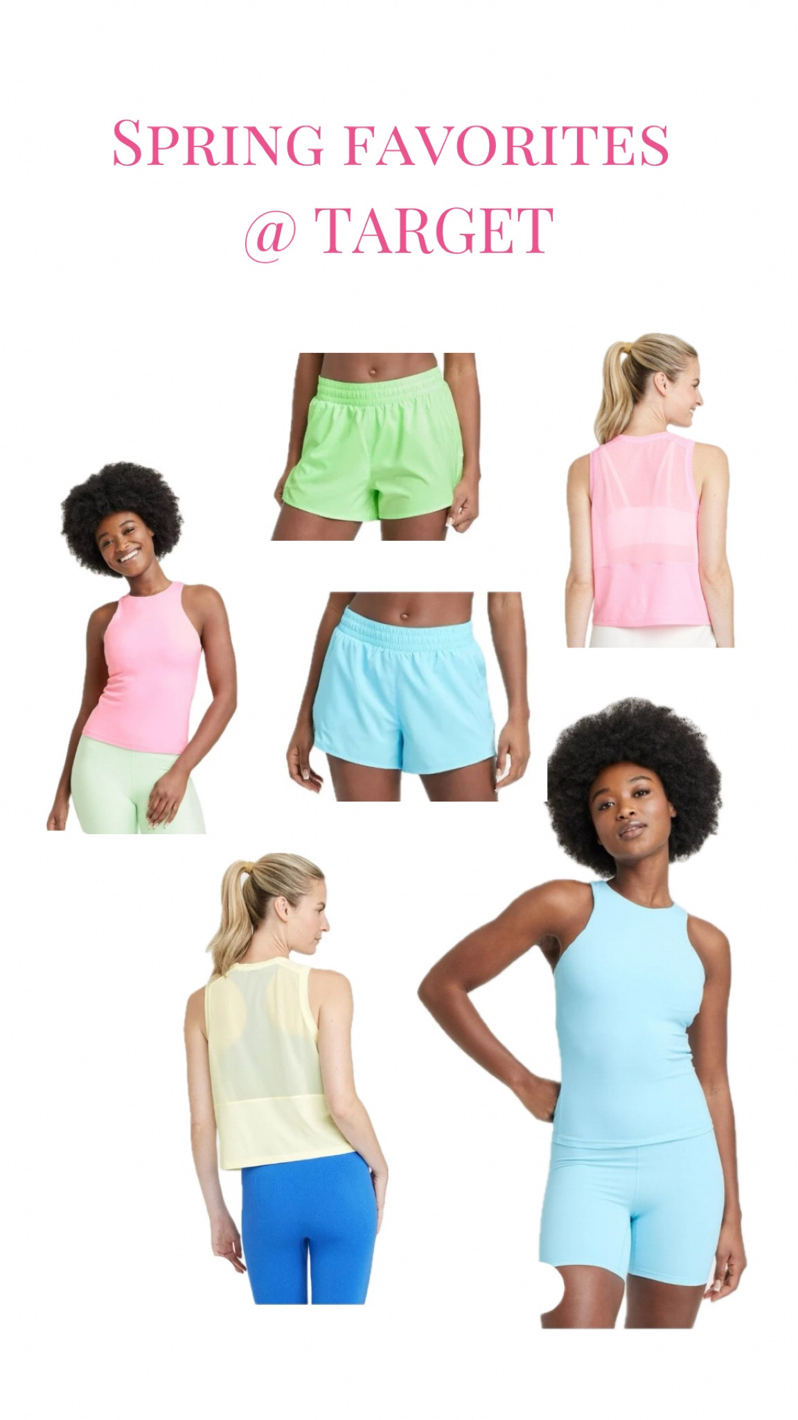 loving all the fun bright colors! I have the shorts in a size large for pregnancy & the loose fitting tanks in a medium! 

#LTKSeasonal #LTKbump #LTKfitness