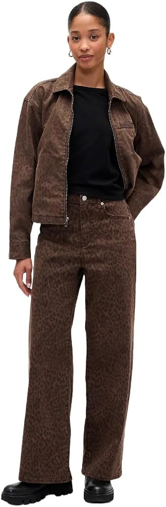 GAP Women's High Rise Wide Leg Jeans | Amazon (US)