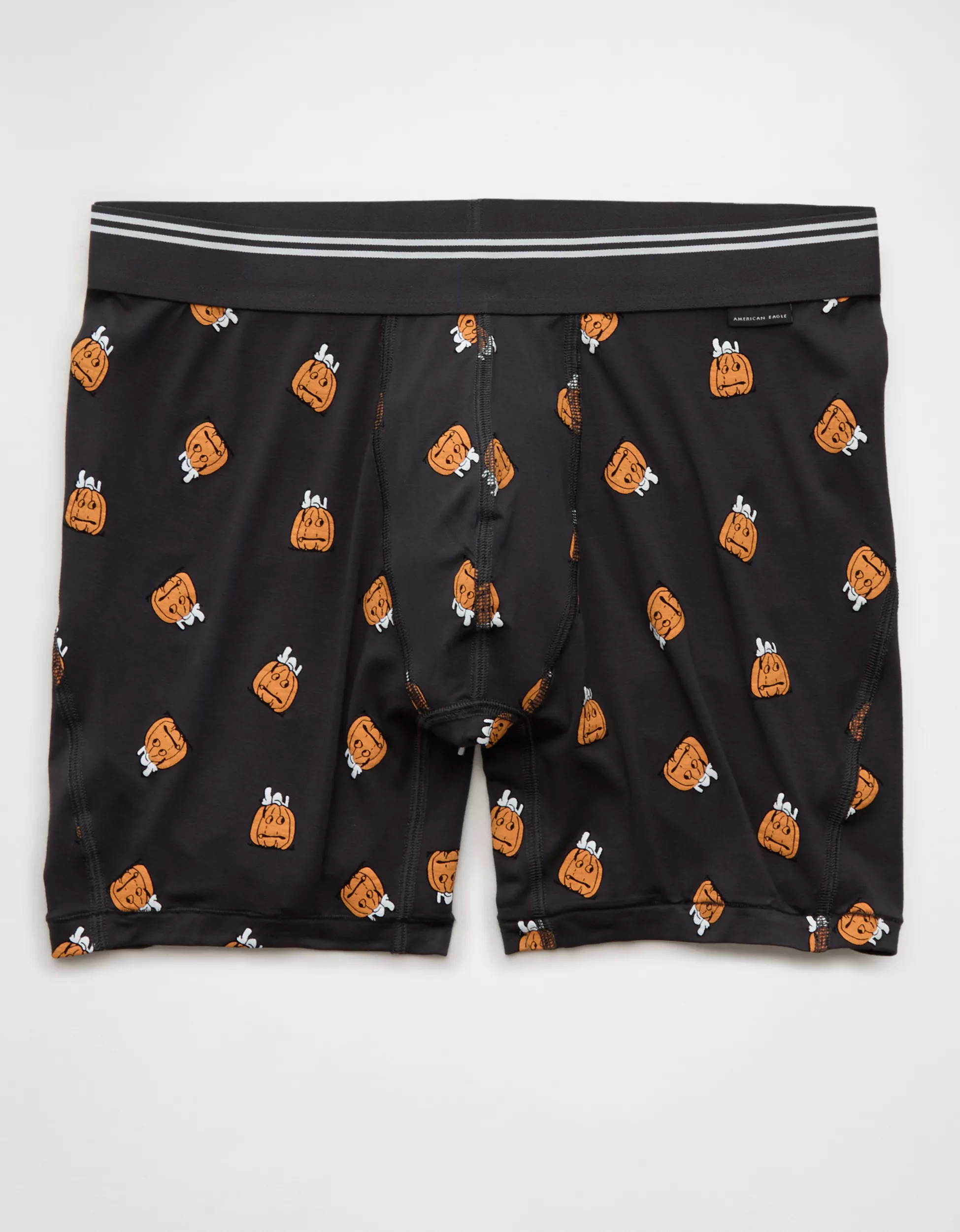 AEO Men's Snoopy Pumpkin 6" Ultra Soft Boxer Brief | American Eagle Outfitters (US & CA)