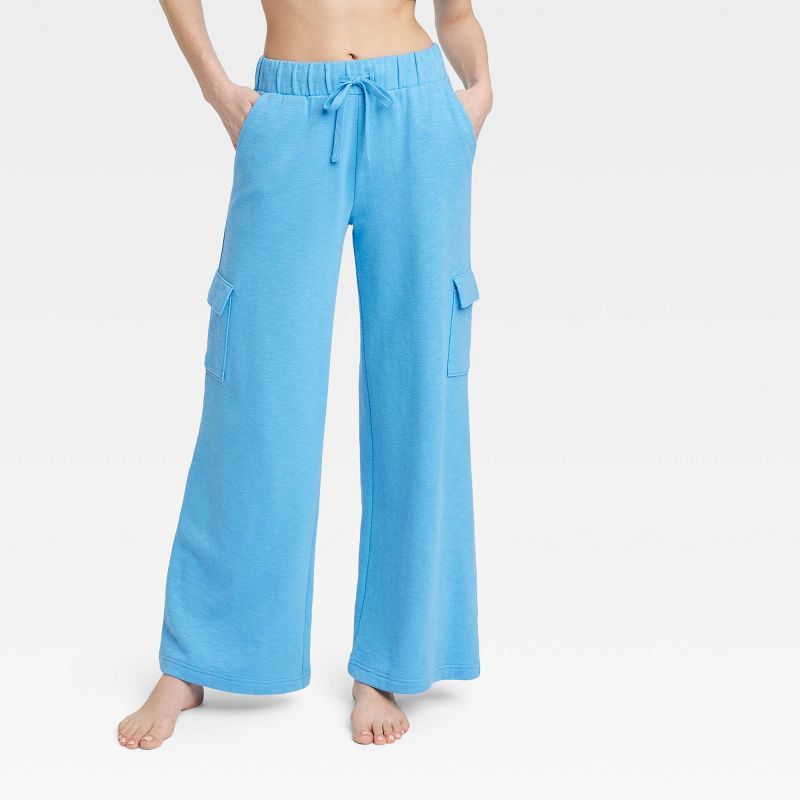 Women's French Terry Wide Leg Lounge Pants - Colsie™ | Target