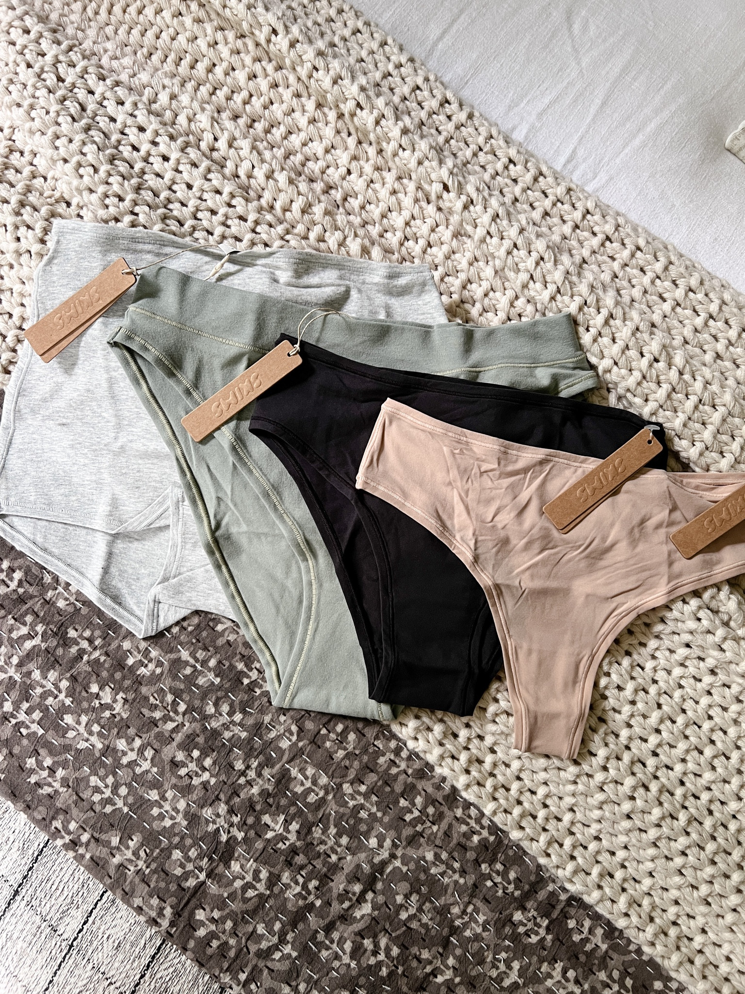 My top 4 must have skims underwear styles: fits everybody cheeky, fits everybody thong, cotton tanga, cotton boy short 

#LTKFindsUnder50