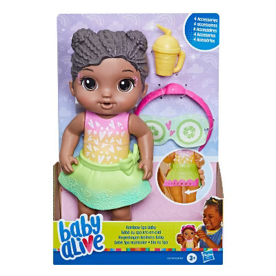 Baby Alive Rainbow Spa Baby Doll- Black Hair | Target