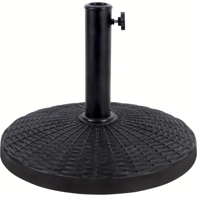 22 Lbs Black Round Powder Coated Resin Patio Umbrella Base - Temu | Temu Affiliate Program