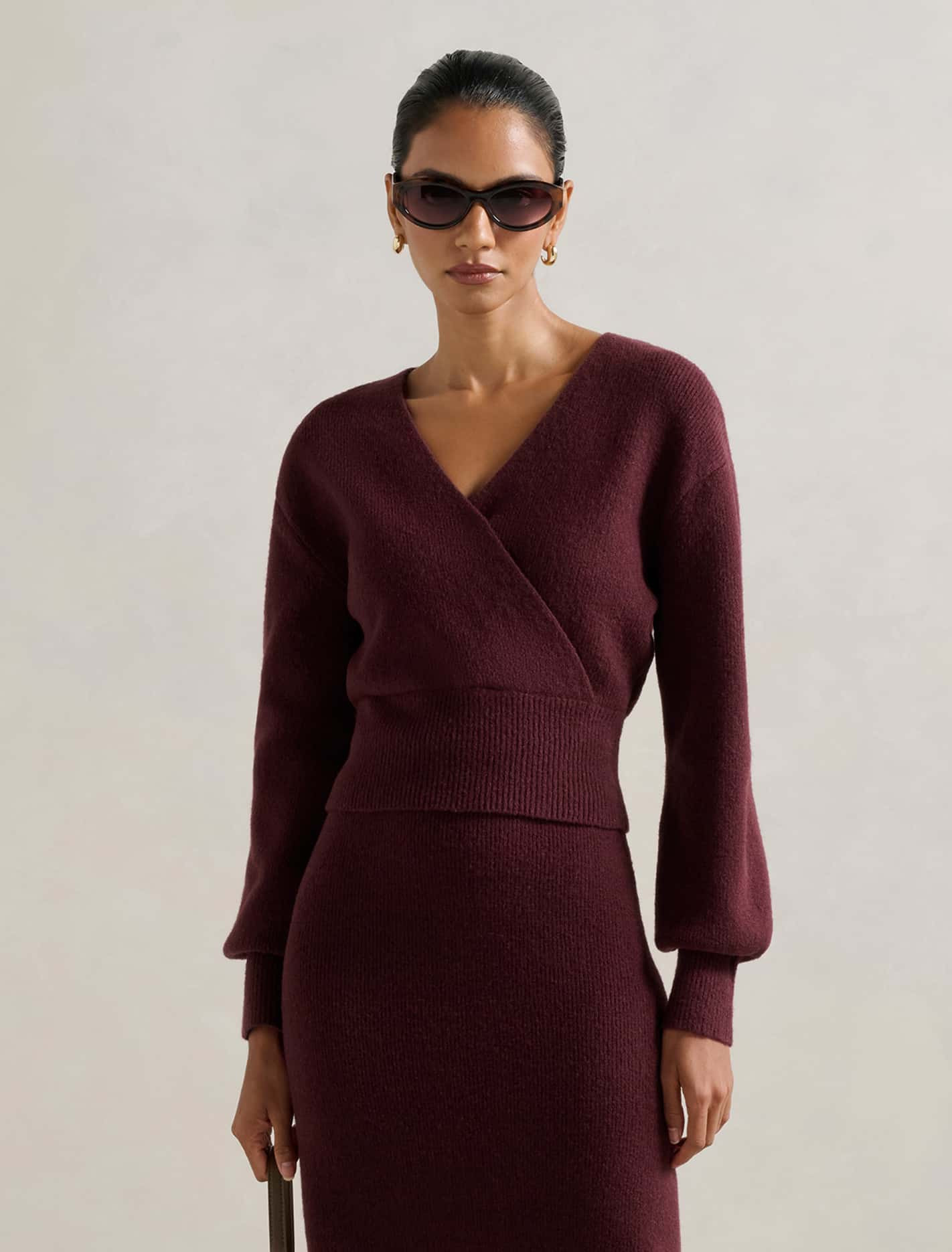 Sloane Petite Wrap Knit Sweater | Ever New (CA)