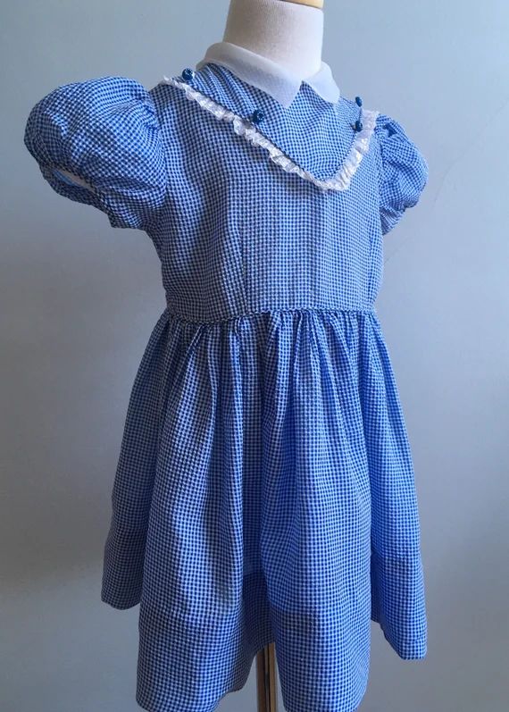 Vintage 50s Girls Check Dress - Etsy | Etsy (US)