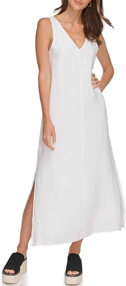 DKNY Women's Lightweight Linen Maxi Dress | Amazon (US)