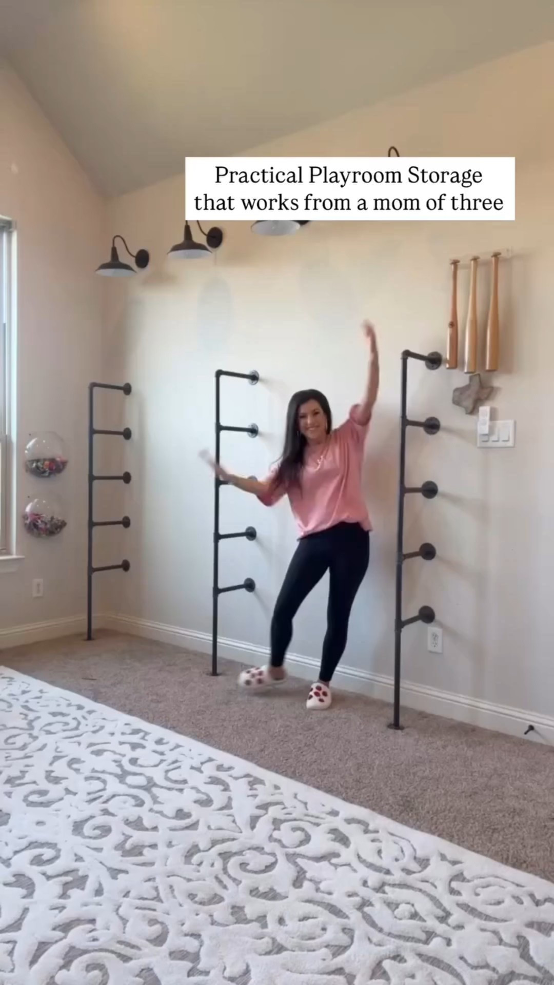 The playroom of their dreams! That very top board is “optional” but y’all know we are going to use every inch 🤣 Also because I know someone will ask, the shelf brackets have a lip on them to keep the boards from sliding around. You could customize this using any size wooden board and spacing appropriately.

#playroom #playroomstorage #play #toyorganization #diyhome #homeprojects #homeimprovement #homerenovation #organizedhome #organization #momhacks #homehacks #playroomideas 
#liketkit #LTKFindsUnder100 #LTKHome #LTKKids

#LTKmomlife #LTKHoliday #LTKGiftGuide