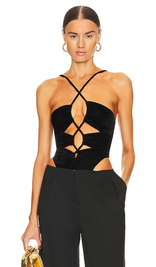 Ultra High Cut Bodysuit in Black | Revolve Clothing (Global)