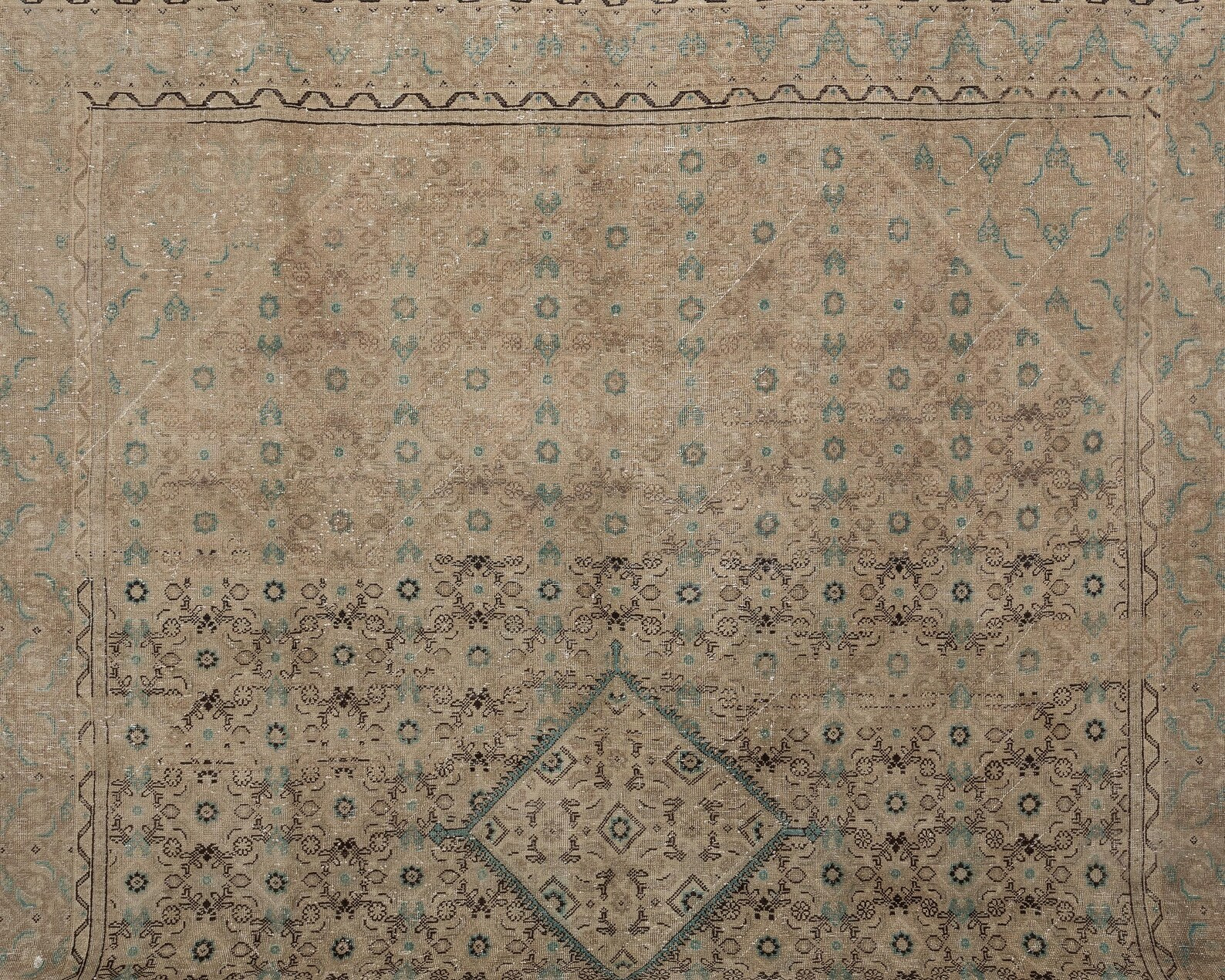 Large Neutral Vintage Persian Rug, Hand Knotted Wool, 9.4 x 11.9 ft | Etsy (US)