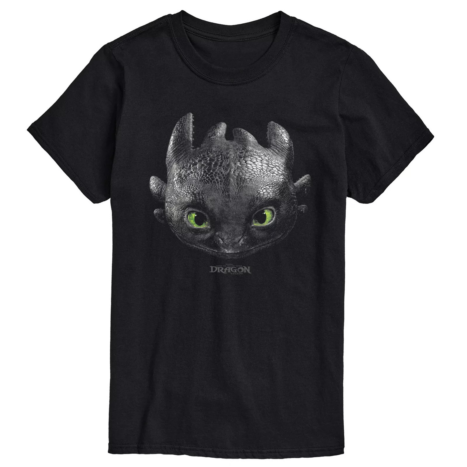 Big & Tall How To Train Your Dragon Toothless Head Graphic Tee, Men's, Size: 3XB, Black | Kohl's