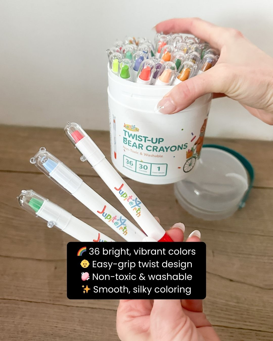 Coloring just got easier (and cleaner!) 🎨✨ with these washable twist-up crayons—no sharpening, no mess, just pure creative fun! Perfect for little hands, they glide smoothly and wash off easily for stress-free playtime 💖🖍️. Great for home, school, or on-the-go creativity 👀🌈. Trust me, this is a must-have for every little artist 💕

#kidsart #crayons #creativekids #washablecrayons #kidsactivities #artforkids #learningthroughplay #momlife #parentingwins #kidsfun #coloringtime #arttime #kidsessentials #creativeplay #funforkids #schoolsupplies #kidsgifts #playtime #imaginationplay #messfree #kidsinspo #homeactivities #ltkhome #kidsmusthave #ltkfinds 

 