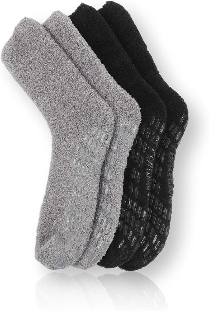 Pembrook Non Skid/Slip Socks – Hospital Socks - Fuzzy Slipper Gripper Socks | Amazon (US)