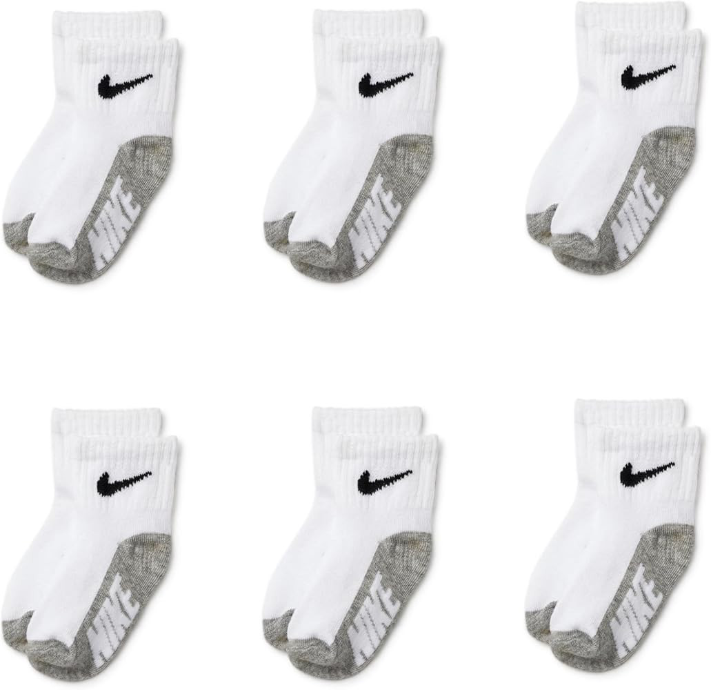Nike Kids' 6-Pack Multi Logo Baby/Toddler Socks | Amazon (US)