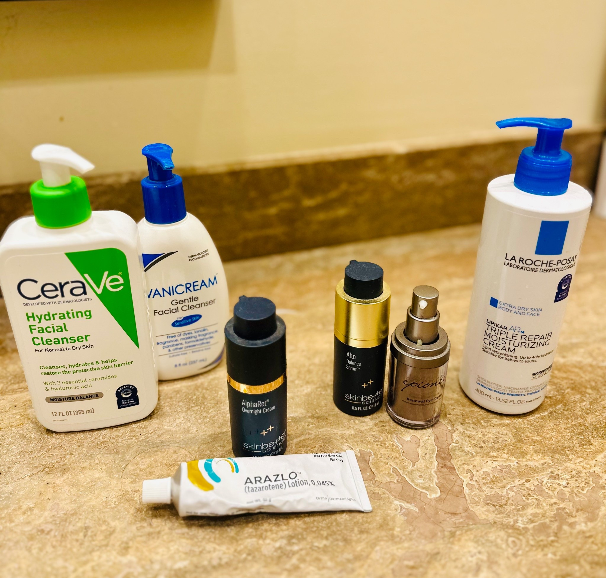Nightly line up 🧖‍♀️