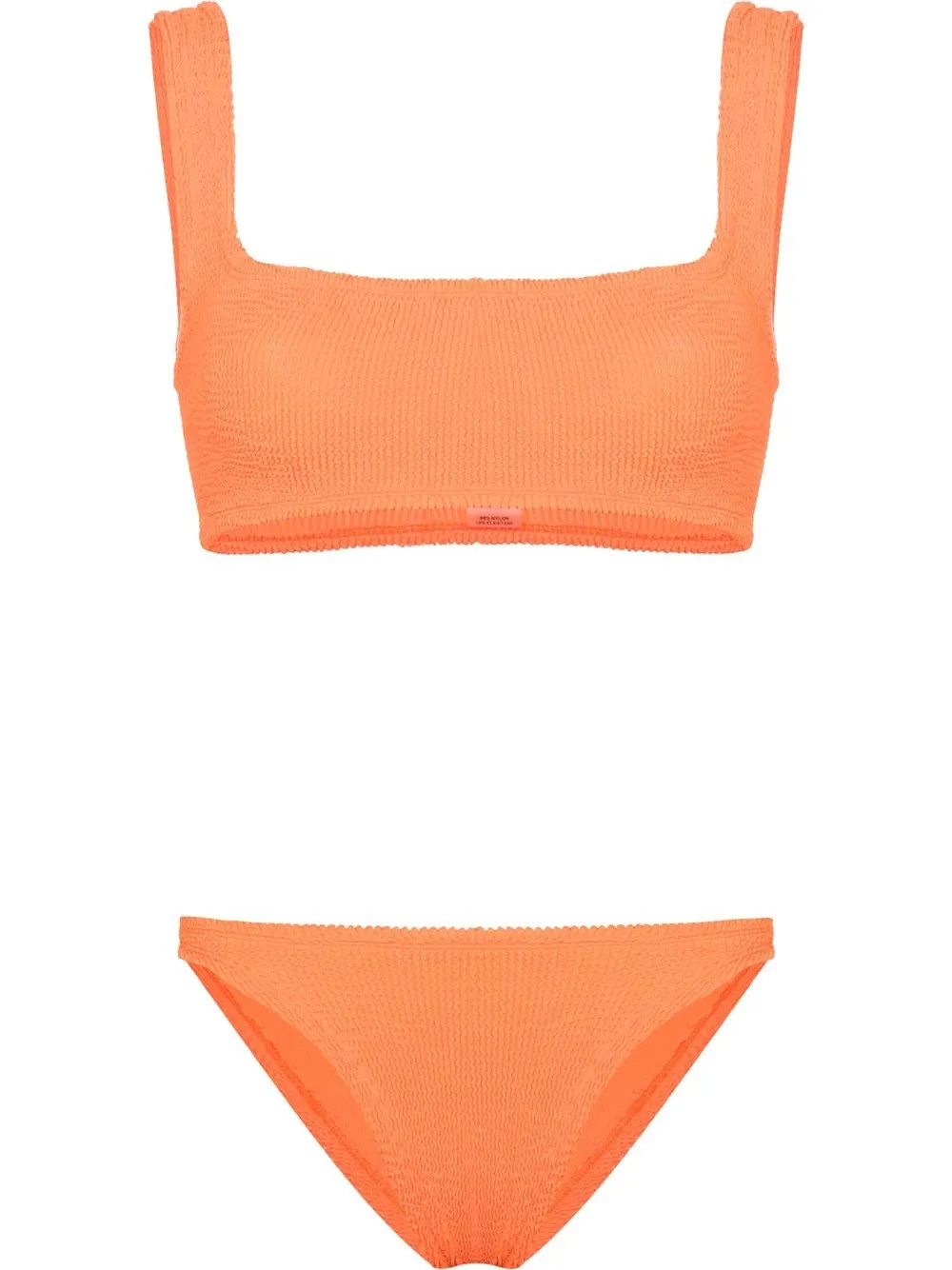 Hunza G Xandra crinkled-effect Cropped Bikini  - Farfetch | Farfetch Global