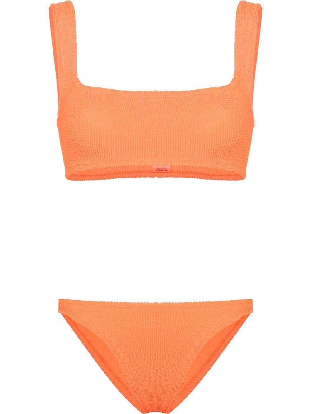 Xandra crinkled-effect cropped bikini | Farfetch Global