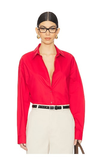 Alda Shirt in Red | Revolve Clothing (Global)
