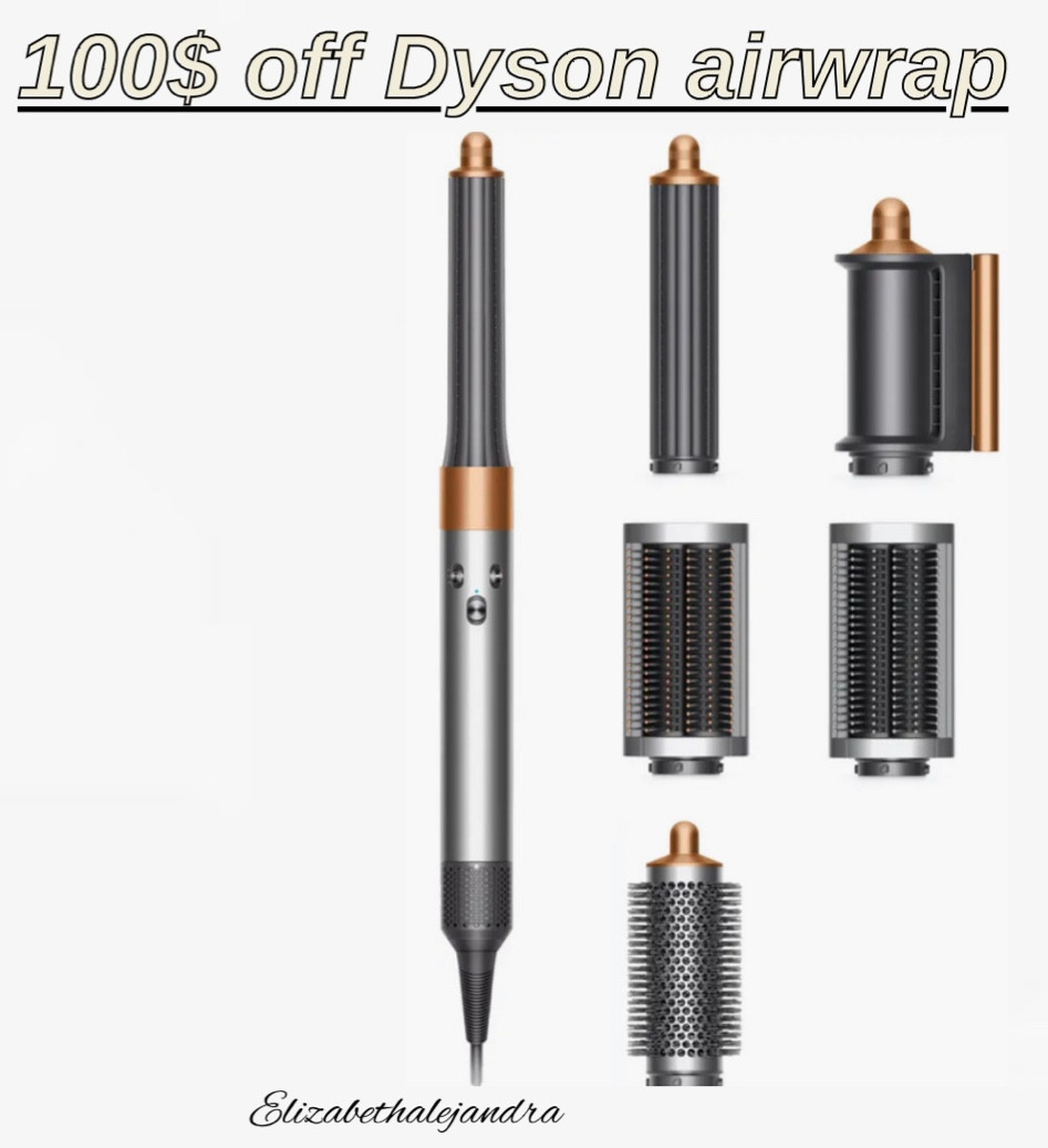 100$ off Dyson air wrap
Trending hair product 
Gift idea 

#LTKCyberWeek #LTKHoliday #LTKGiftGuide