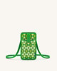 Aylin Knitted Phone Bag - Green & Yellow | JW PEI US