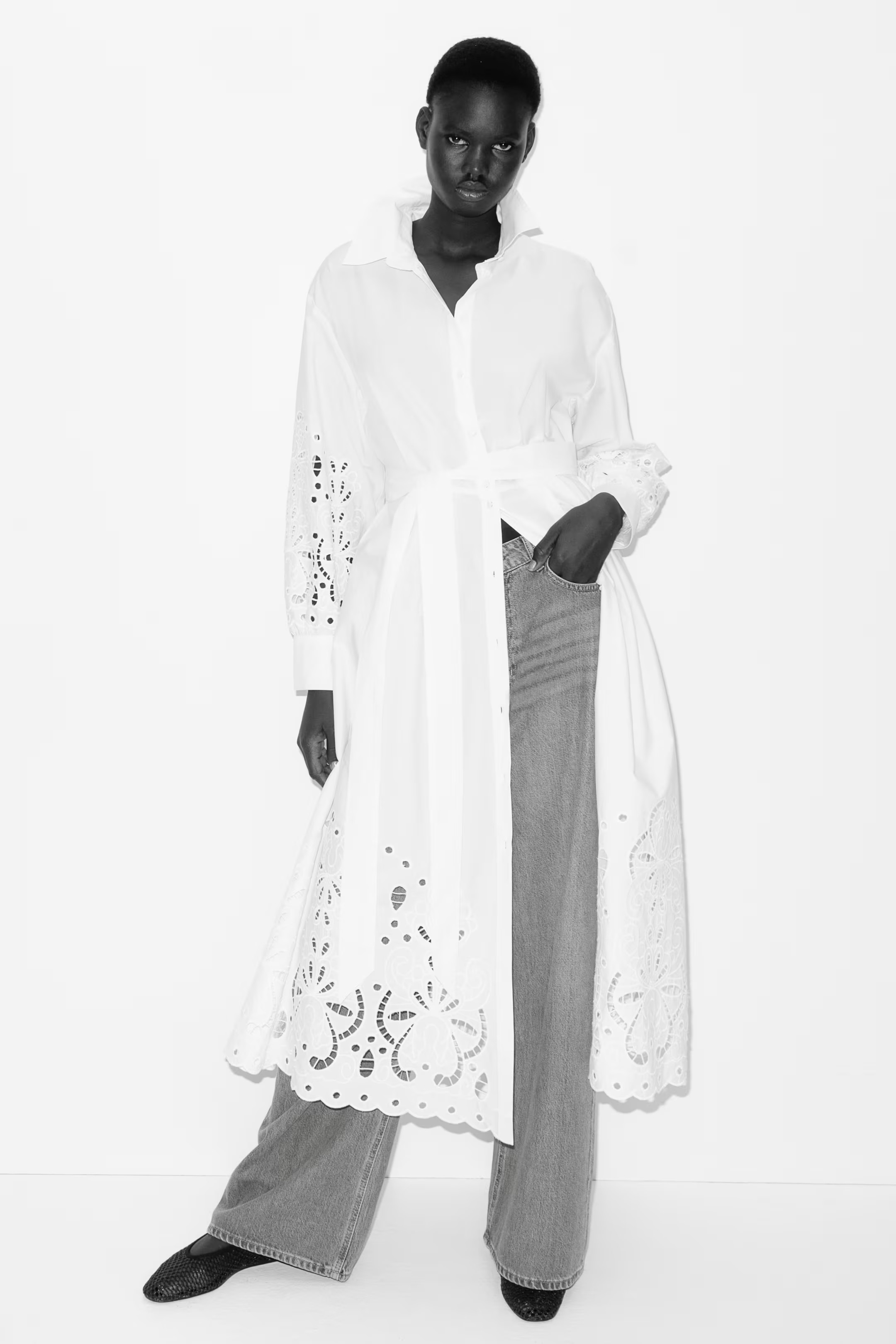 Broderie anglaise shirt dress | H&M (UK, MY, IN, SG, PH, TW, HK)