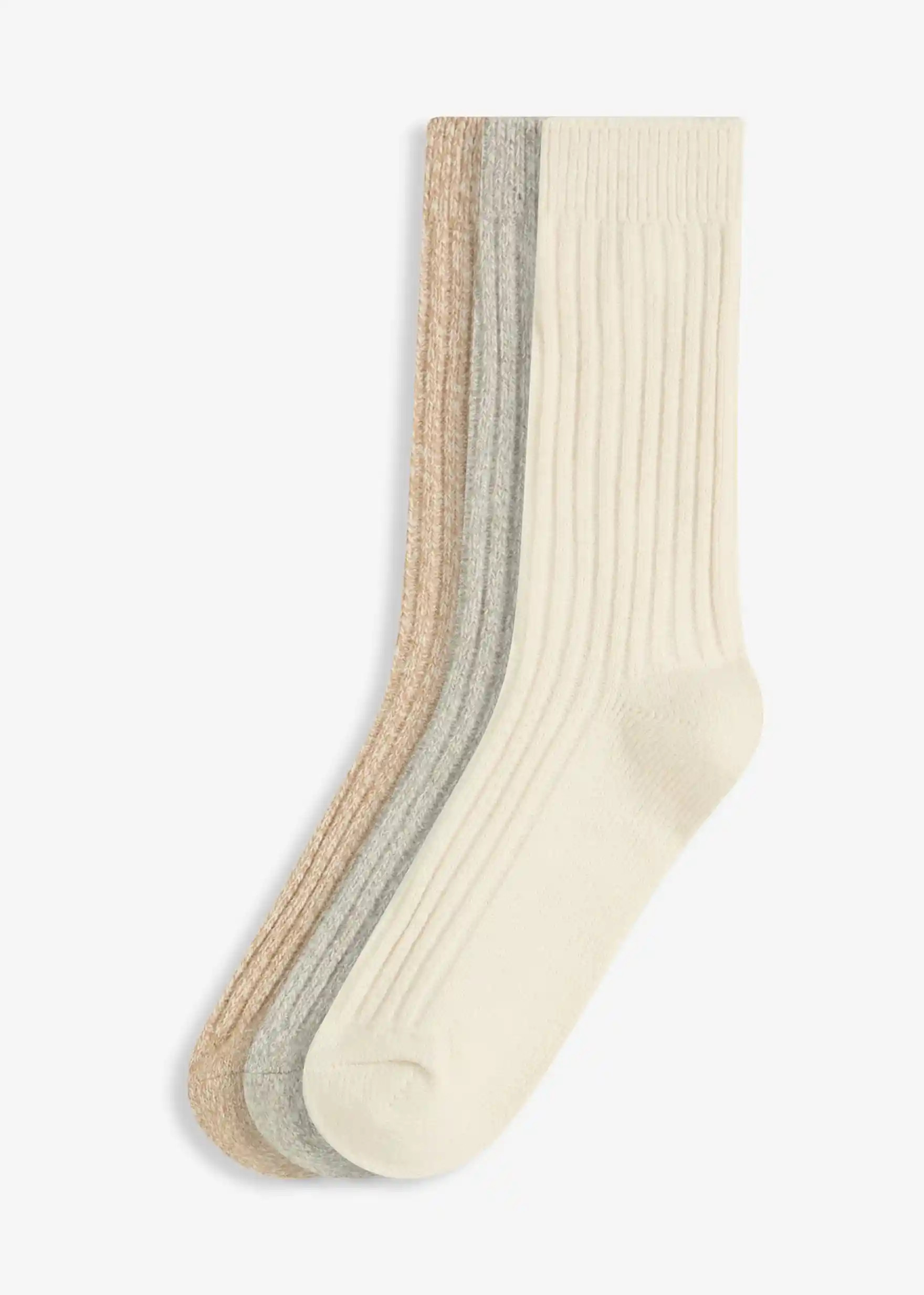 Flauschige Socken mit Rippenstruktur. - Damen | bonprix | Bonprix DE