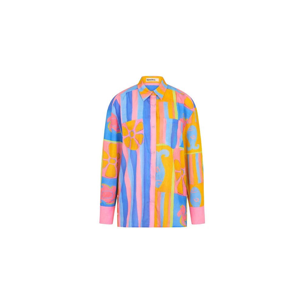 Long Sleeve Beach Shirt - Seaside Stripe | Kulani Kinis US