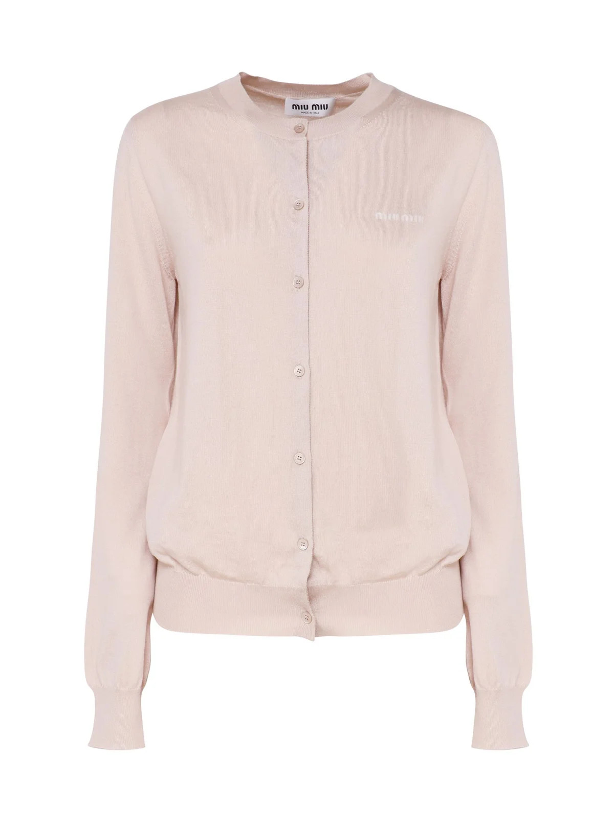 Miu Miu Buttoned Crewneck Cardigan | Cettire Global