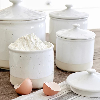 Fattoria White Cannister | Gorgeous Living