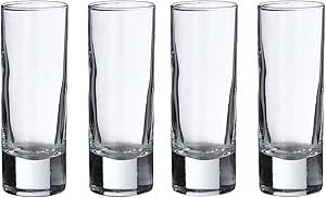 Lillian Rose Set of 4 Tall Shot Glasses, 4 Count (Pack of 1), Clear | Amazon (US)