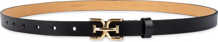 Double E Logo Slim Leather Belt | Nordstrom