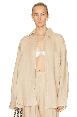 Linen Woven Shirt | FWRD 