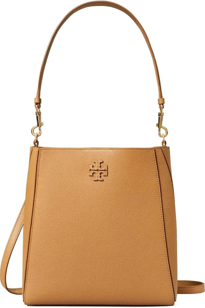 Tory Burch Women's Mcgraw Bucket Handbag Tiramisu | Amazon (US)